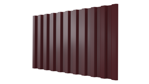 Профнастил С21 1051/1000x0,45 мм, 3005 винно-красный глянцевый