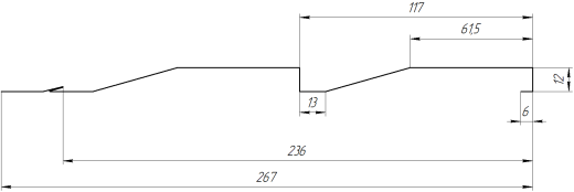 Корабельная доска 267/236x0,5 мм, 1014 слоновая кость глянцевый