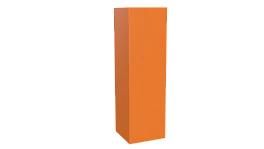 Декоративная накладка угловая 20x60x60x20 мм, 2011 насыщенный оранжевый глянцевый