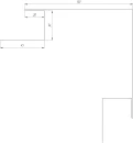 Планка угла наружного сложная Блок-хаус 110x110x2000 мм, Дуб Винтаж 3D