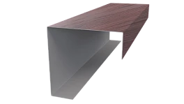 Декоративная накладка угловая 20x60x60x20 мм, Античный дуб 3D