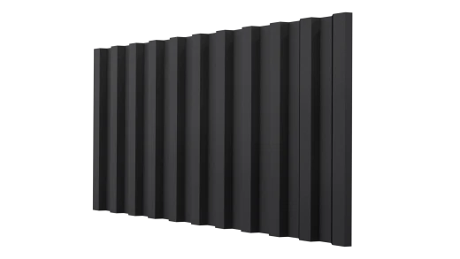 Профнастил С21 1051/1000x0,45 мм, 9005 черный янтарь матовый