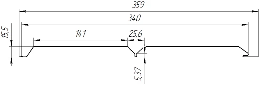 Евробрус 359/340x0,4 мм, 3005 винно-красный глянцевый