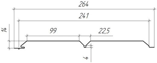 Софит Л-брус перфорированный 264/241x0,45 мм, 5005 сигнальный синий глянцевый